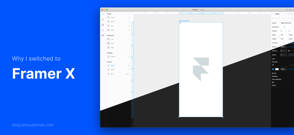Framer X For Design - 5 Reasons Why I Switched