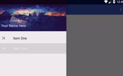 Easy Navigation Drawer with Design Support Library