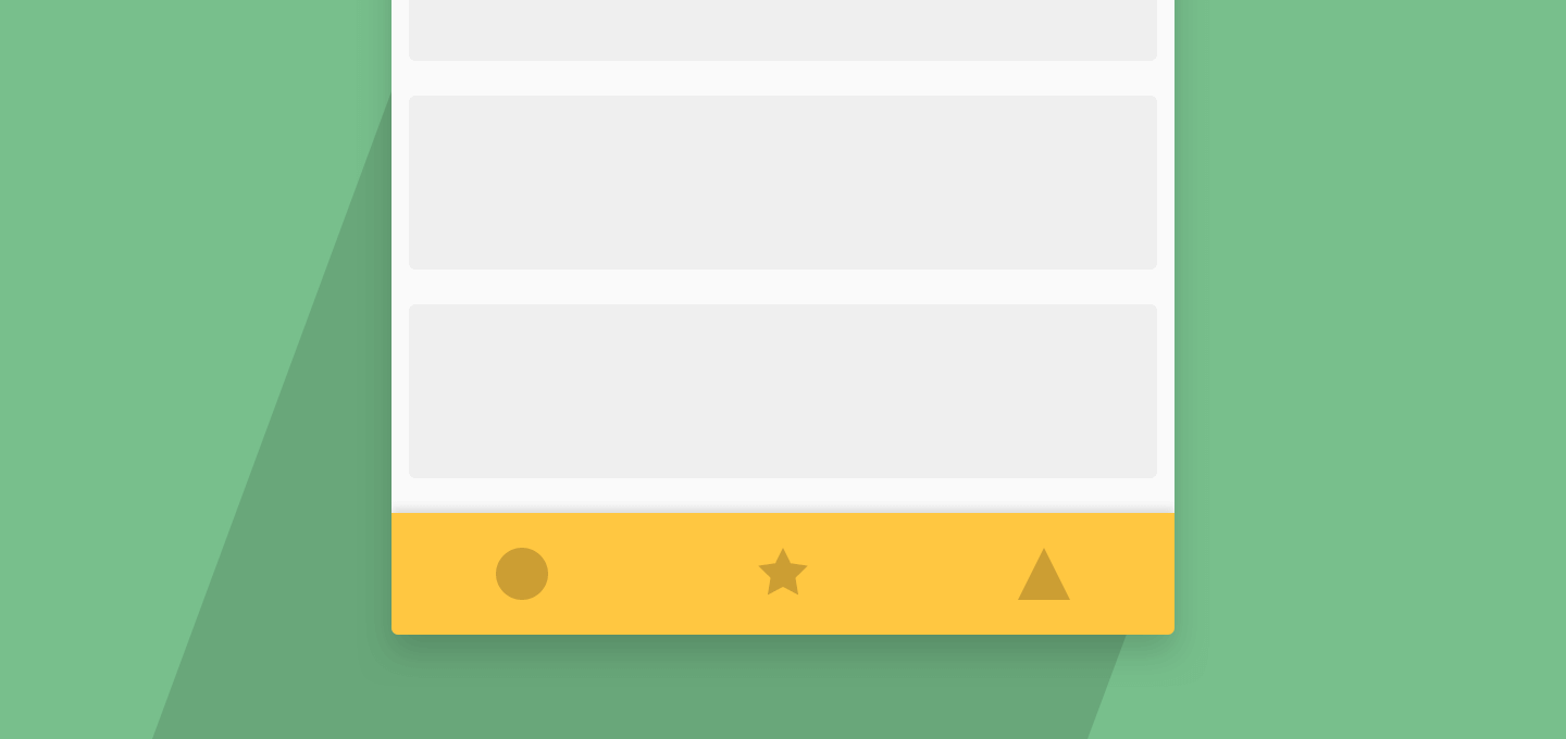 Using Bottom Navigation View - Android Design Support Library