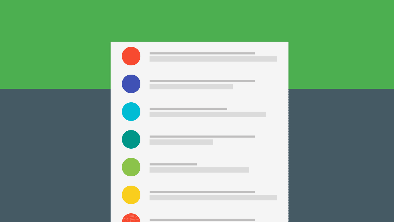 Create Gmail Style List in Android