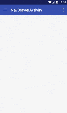 navigation drawer material design