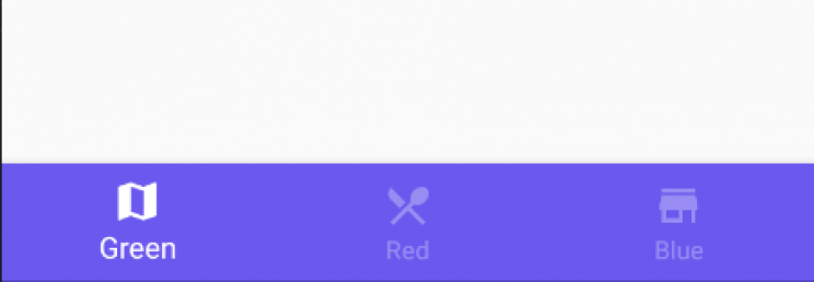 android bottom navigation tabs