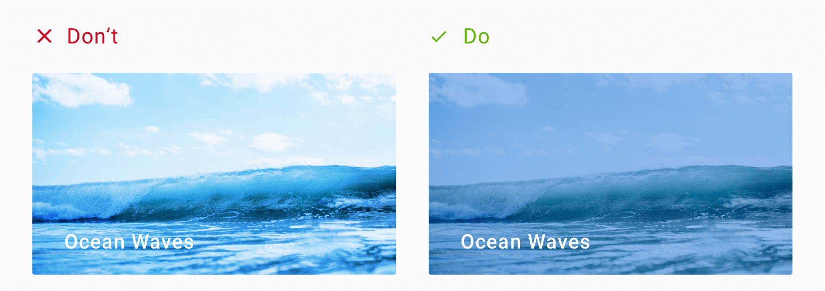 Design Techniques to Display Text over Background Images