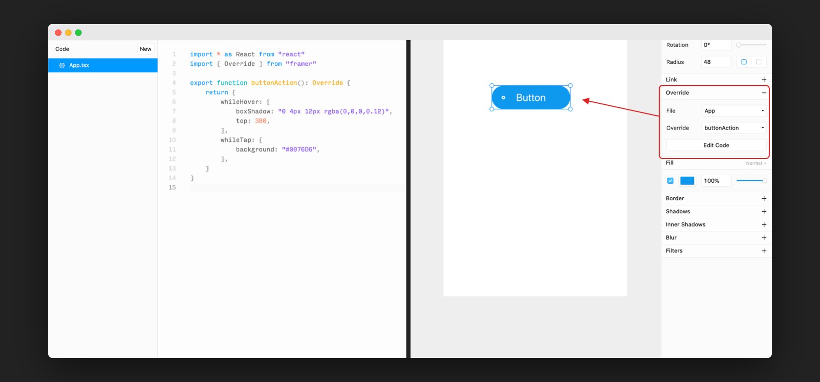 framer x import sketch